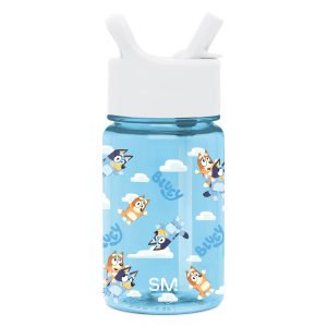 Summit Kids Plastic Water Bottle with Straw Lid
