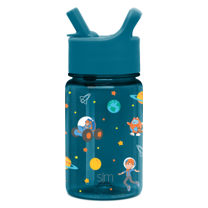 Summit Kids Plastic Water Bottle with Straw Lid