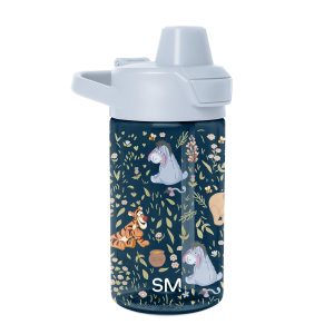 Summit Kids Plastic Water Bottle with Simple Flip Straw Lid