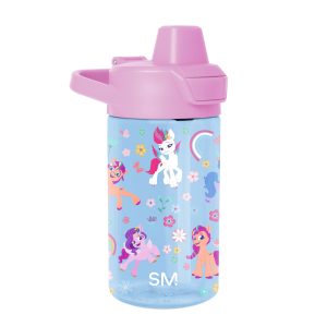 Summit Kids Plastic Water Bottle with Simple Flip Straw Lid