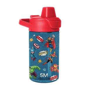 Summit Kids Plastic Water Bottle with Simple Flip Straw Lid