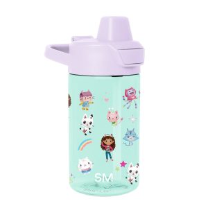 Summit Kids Plastic Water Bottle with Simple Flip Straw Lid